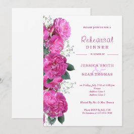 Romantisch Bloemen Boeket bruiloft repetitie diner Kaart