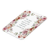 Romantisch Bloemen Jubileum Gift Magneet (Linkerzijde)