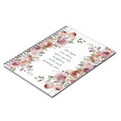 Romantisch Bloemen Jubileum Gift Notitieboek (Linkerzijde)