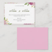 Romantisch Bloemen Jubileum Uitnodiging Kaart (Voorkant / Achterkant)