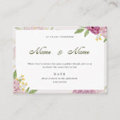 Romantisch Bloemen Jubileum Uitnodiging Kaart (Voorkant)