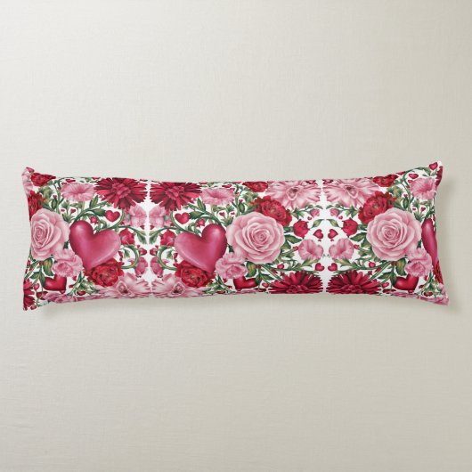 Romantisch Bloemen Lichaamskussen (Achterkant)