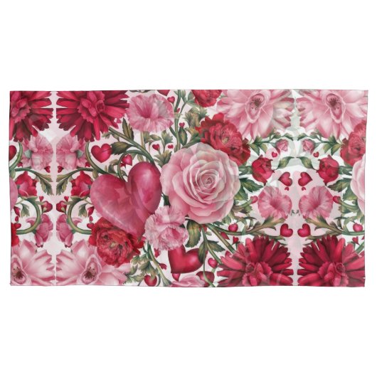 Romantisch Bloemen Lichaamskussen Kussensloop (Voorkant-Links)