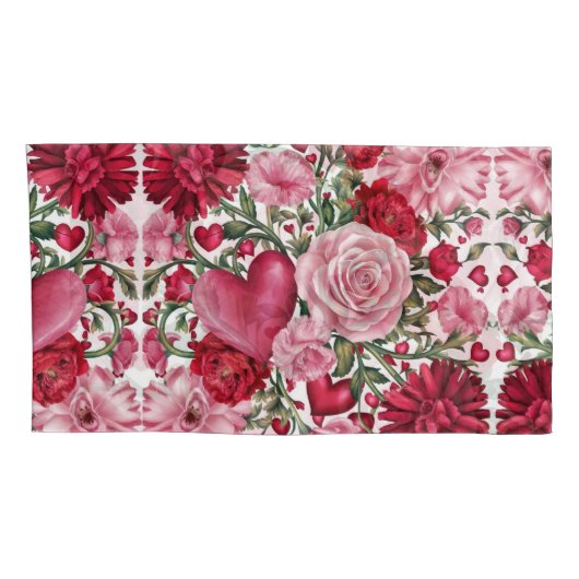 Romantisch Bloemen Lichaamskussen Kussensloop (Achterkant-Rechts)