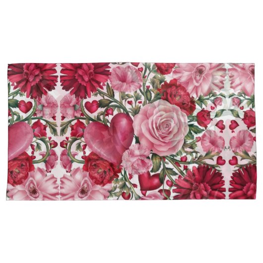 Romantisch Bloemen Lichaamskussen Kussensloop (Voorkant-Rechts)