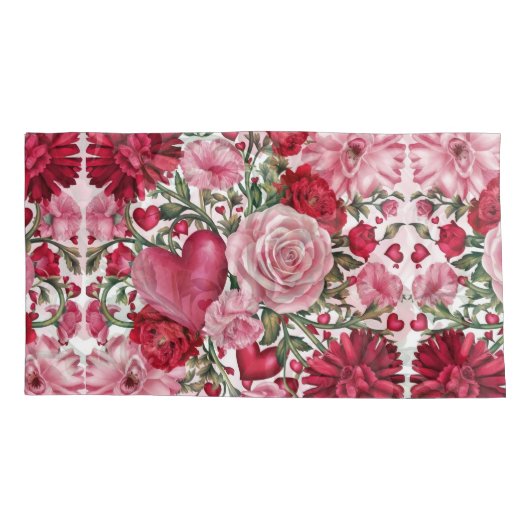 Romantisch Bloemen Lichaamskussen Kussensloop (Achterkant-Links)