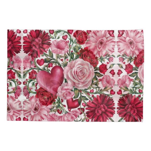 Romantisch Bloemen Lichaamskussen Kussensloop (Achterkant)