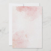 Romantisch Bloemen Ontwerp Bourgondische Ballgown  Kaart (Achterkant)