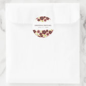 Romantisch Bloemenboeket Trouwdag Sticker (Tas)