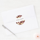 Romantisch Bloemenboeket Trouwdag Sticker (Envelop)
