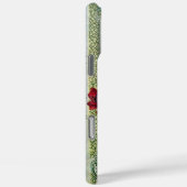ROMANTISCH BLOEMENMONOGRAM ROZEN EN VLIEGENDE VOGE Case-Mate iPhone CASE (Achterkant / Rechts)