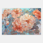 Romantisch Bloemenportret Decoupage Papier Inpakpapier Vel (Voorkant 2)