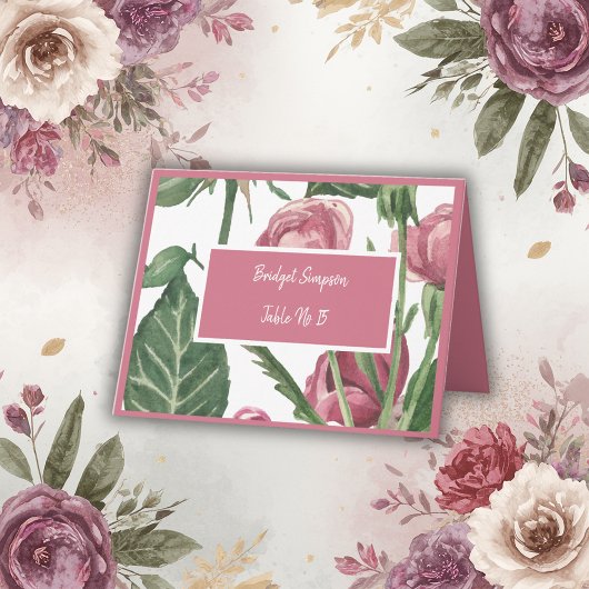 romantisch  bloemenretro roos Kaarten