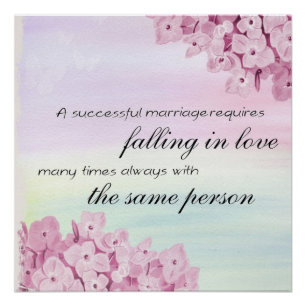 Romantisch Bloemenschilderij Perfect Jubileum cade Perfect Poster