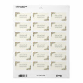 Romantisch bloemetjes adreslabel etiket (Full Sheet)