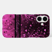 Romantisch Bloemhartpatroon Case-Mate iPhone Case (Achterkant (horizontaal))