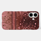 Romantisch Bloemhartpatroon Case-Mate iPhone Case (Achterkant (horizontaal))