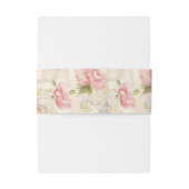 Romantisch bloemig aquarel inpakpapier - Elégant Uitnodigingen Wikkel (Achterkant Voorbeeld)