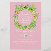 Romantisch Bloemig Bewaar de Datum Veel Kleur Them (Voorkant)