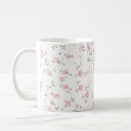Romantisch bloemig monogram | Vintage Cottagecore Koffiemok