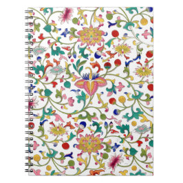 Romantisch bloemig siernaadloos patroon notitieboek