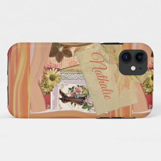 Romantisch bloemkool Case-Mate iPhone case (Achterkant (horizontaal))