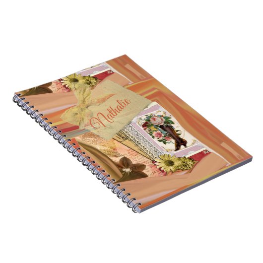 Romantisch  bloemkool notitieboek (Rechterzijde)