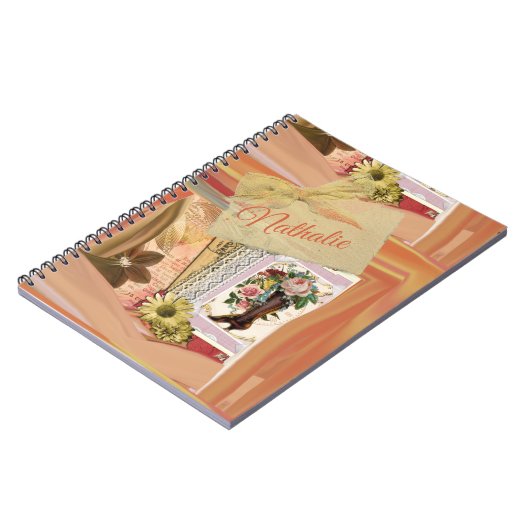 Romantisch  bloemkool notitieboek (Linkerzijde)