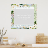 Romantisch bloemmotief Reis Thema Fotohokje Requis Poster (Keuken)