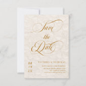 Romantisch bloemmotief save the date (Voorkant)