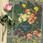 Romantisch Bloemschilderij Huwelijk Kaart