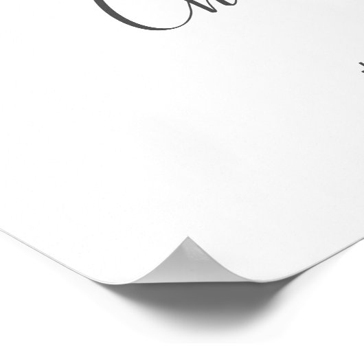 Romantisch blozend bloem bord ter verwelkoming voo poster (Hoek)