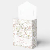Romantisch blush bloemenallover patroon bedankdoosjes (Geopend)