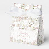 Romantisch blush bloemenallover patroon bedankdoosjes (Voorkant Zijde)
