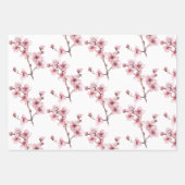 Romantisch Blush Blue Floral Vrijgezellenfeest Inpakpapier Vel (Voorkant 3)