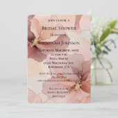 Romantisch Blush Roze Rose Bloemen Vrijgezellenfee Kaart (Staand voorkant)