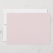 Romantisch Blush Roze Tuin Roos Botanische bruilof Bedankkaart (Achterkant)