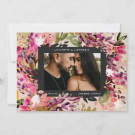 Romantisch Boeket Hot Pink Kaart