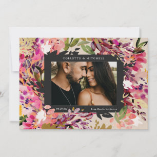 Romantisch Boeket Hot Pink Kaart