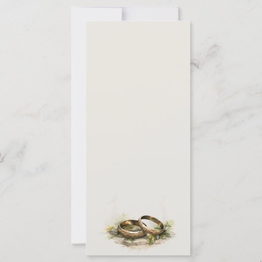 Romantisch Boheems huwelijksprogramma van Enchante (Achterkant)