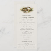 Romantisch Boheems huwelijksprogramma van Enchante (Voorkant / Achterkant)