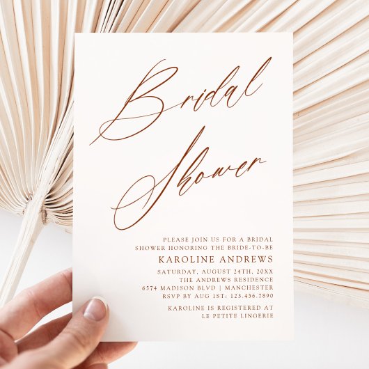 Romantisch Boheems Whimsy Script Vrijgezellenfeest Kaart