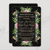 Romantisch Boho Bloemige Eucalyptus Verlovingsfees Kaart (Voorkant / Achterkant)