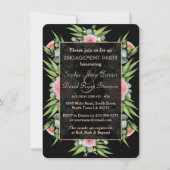 Romantisch Boho Bloemige Eucalyptus Verlovingsfees Kaart (Voorkant)