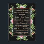 Romantisch Boho Bloemige Eucalyptus Verlovingsfees Kaart<br><div class="desc">Uniek ontwerp met Eucalyptus bloemen en bladeren,  een zwarte vorm met roosgouden lijst,  allemaal op een zwarte achtergrond. Gebruik de aanpassingstool om uw informatie toe te voegen. Zie ook mijn Eucalyptus Bruiloftcollectie.</div>