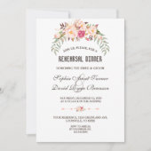 Romantisch bordeauxroze bloemencollectie voor oefe kaart (Voorkant)