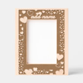 Romantisch Border Heart Gegraveerde Lijstjes (Voorkant)