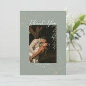 Romantisch bos bedankt kaart (Staand voorkant)