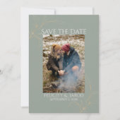 Romantisch bos Bewaar de datum Save The Date (Voorkant)