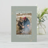 Romantisch bos Bewaar de datum Save The Date (Staand voorkant)